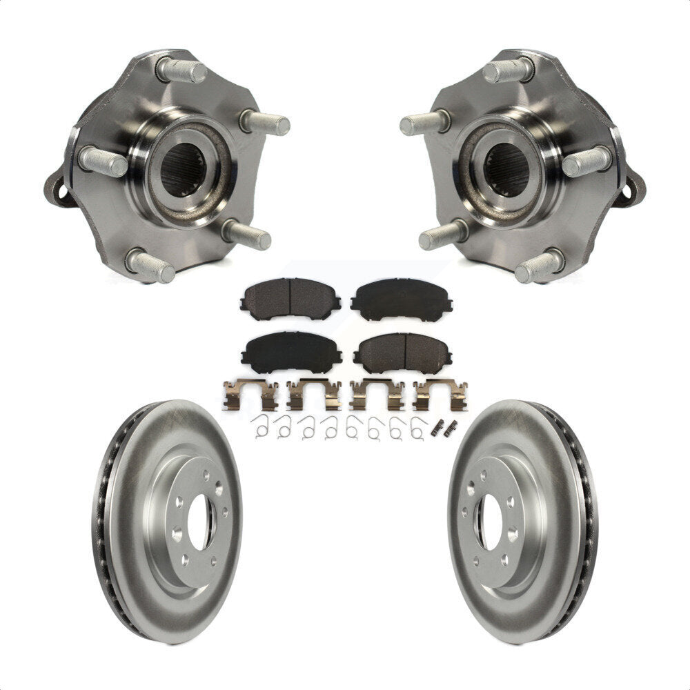 Kit de plaquettes de Rotor de frein à disque revêtu de roulement de moyeu avant, pour Nissan Rogue Sport Qashqa