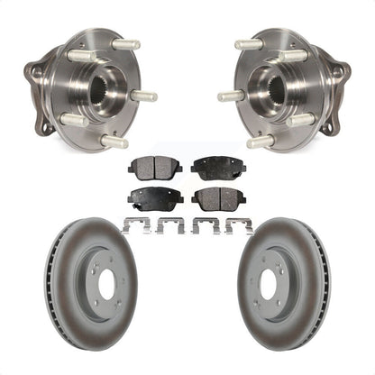 Ensemble de roulement de moyeu avant, Rotor de frein à disque revêtu et Kit de plaquettes pour Hyundai Sonat