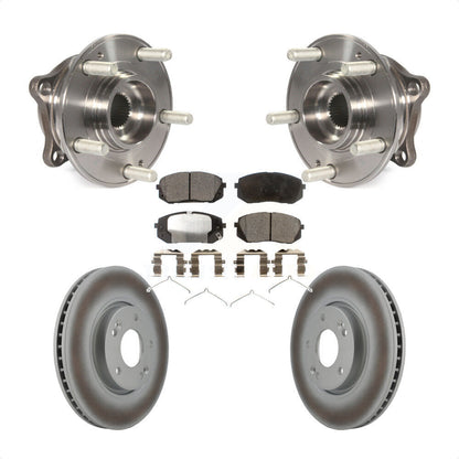 Ensemble de roulement de moyeu avant, Rotor de frein à disque revêtu et Kit de plaquettes pour Hyundai Sonat