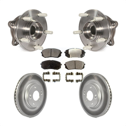 Kit de plaquettes de Rotor de frein revêtues de roulement de moyeu avant, pour moteur à gaz Hyundai Sonata 2015