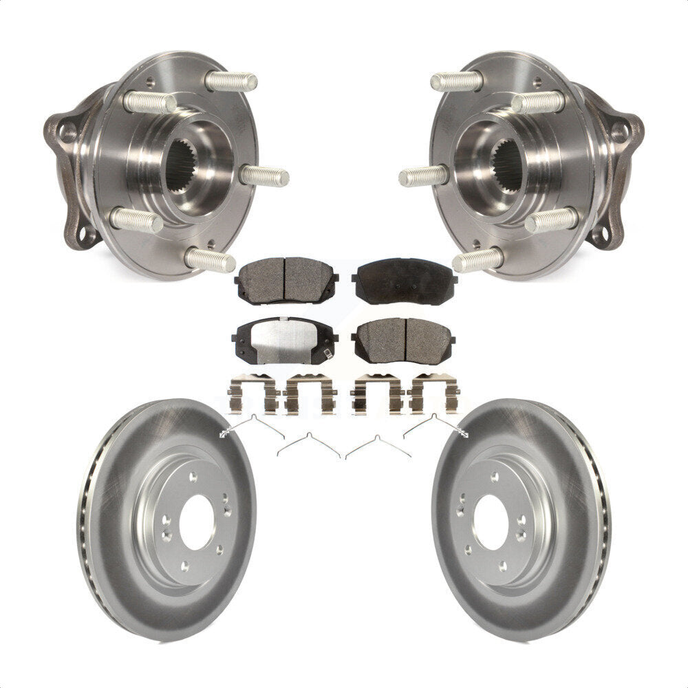 Kit de plaquettes de Rotor de frein à disque enduit de roulement de moyeu avant, pour Hyundai Sonata Kia Optim