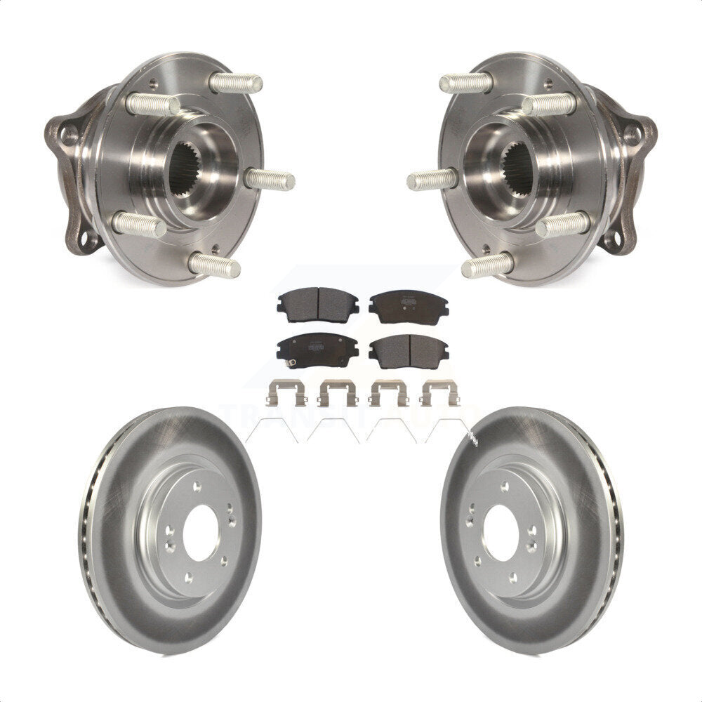 Kit de Rotor et de plaquettes de frein enduits de roulement de moyeu avant, pour Hyundai Tucson Kia Sportag