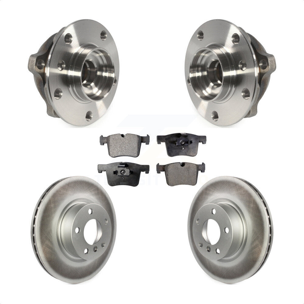 Kit de rotors et plaquettes de frein à disque enduits d'assemblage de roulement de moyeu avant pour BMW X3 X4