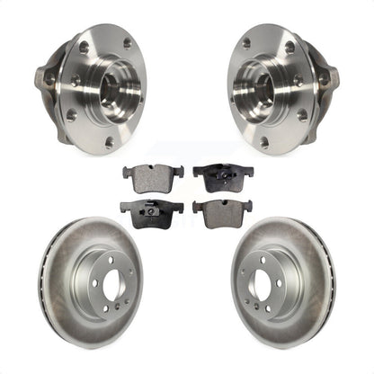 Kit de rotors et plaquettes de frein à disque enduits d'assemblage de roulement de moyeu avant pour BMW X3 X4