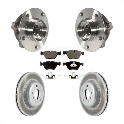 Ensemble de roulement de moyeu avant, Rotor de frein à disque revêtu et Kit de plaquettes pour BMW 528i xDriv
