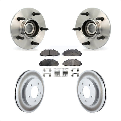 Kit de plaquettes de Rotor de frein revêtues de roulement de moyeu avant, pour Ford F-150 4WD avec 2 roues AB