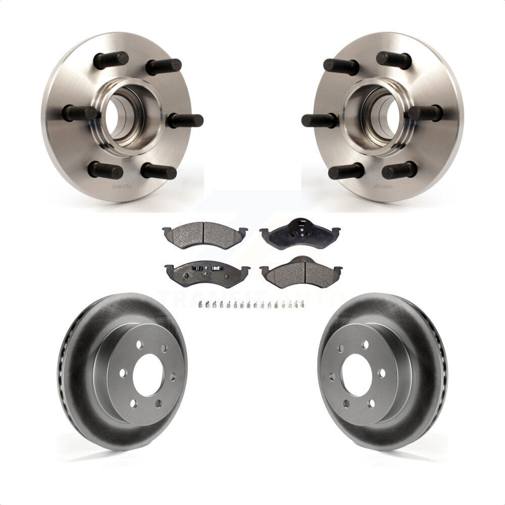 Kit de plaquettes de rotor de frein avec roulement de moyeu avant, pour Dodge Dakota Durang 2000 – 2002