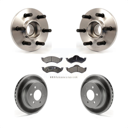 Kit de plaquettes de rotor de frein avec roulement de moyeu avant, pour Dodge Dakota Durang 2000 – 2002