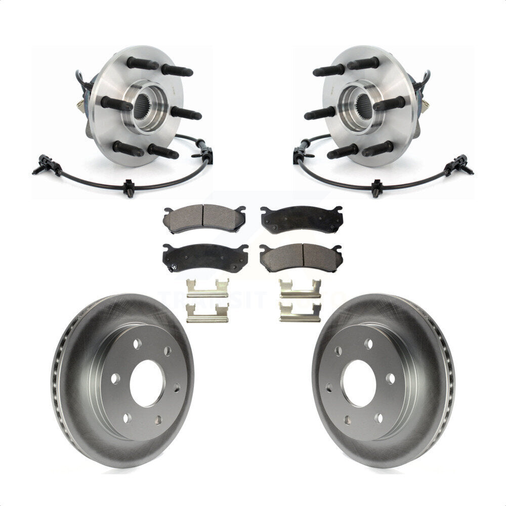 Kit de plaquettes de Rotor de frein enduit de roulement de moyeu avant, pour Chevrolet GMC Silverado 1500 X