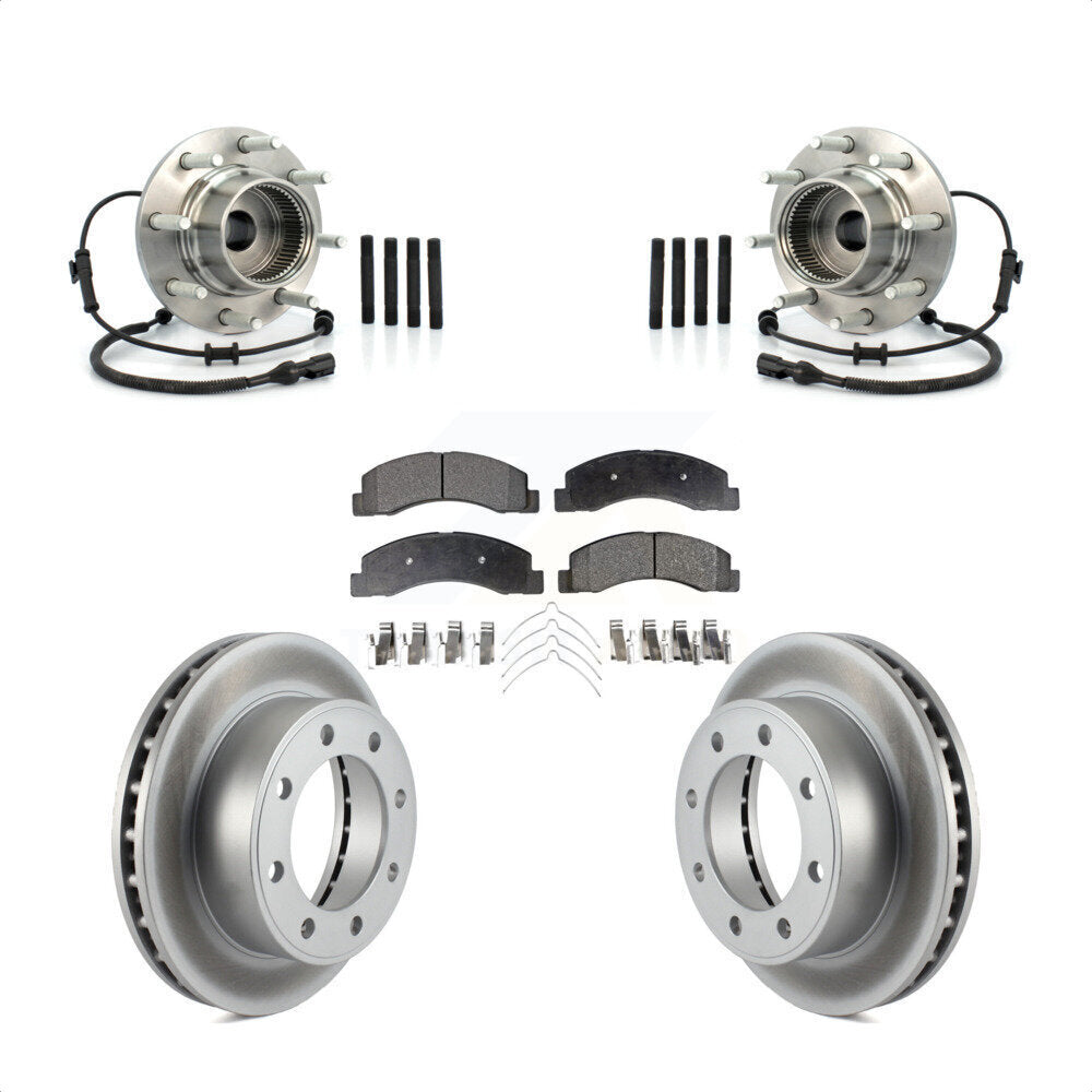 Kit de rotor et de plaquettes de frein avec roulement de moyeu avant, pour Ford Excursion 4W 2001 – 2005