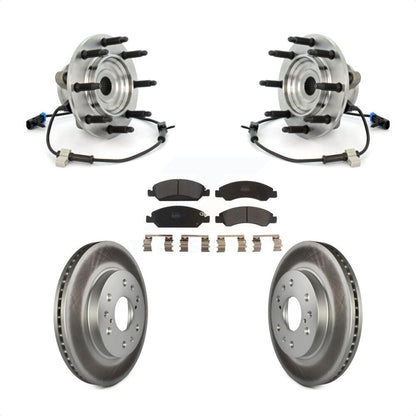 Kit de Rotor et plaquettes de frein revêtus de roulement de moyeu avant, pour Chevrolet GMC Silverado 150