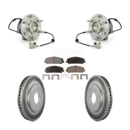Ensemble de roulement de moyeu avant, Rotor de frein à disque revêtu et Kit de plaquettes pour Suzuki Equato