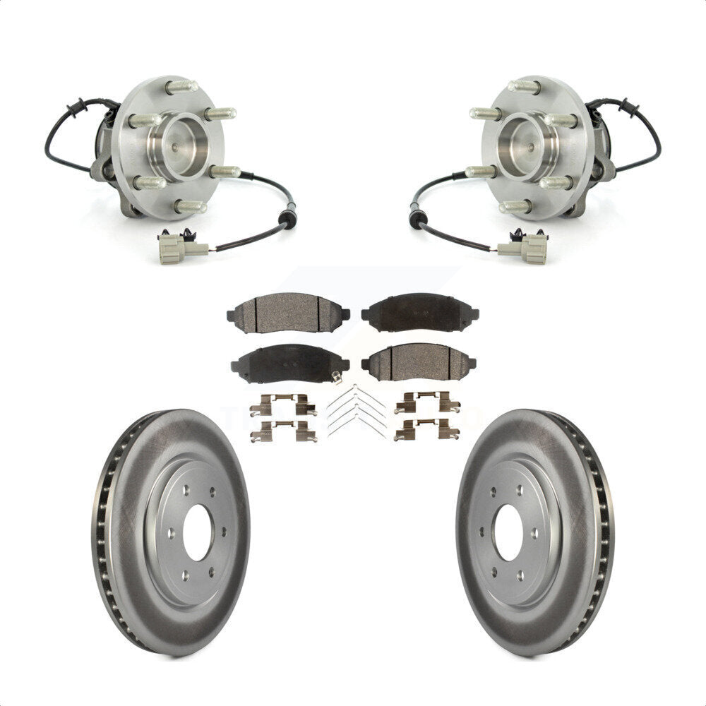 Kit de plaquettes de Rotor de frein, roulement de moyeu avant, pour Nissan Frontier Pathfinder Xterr