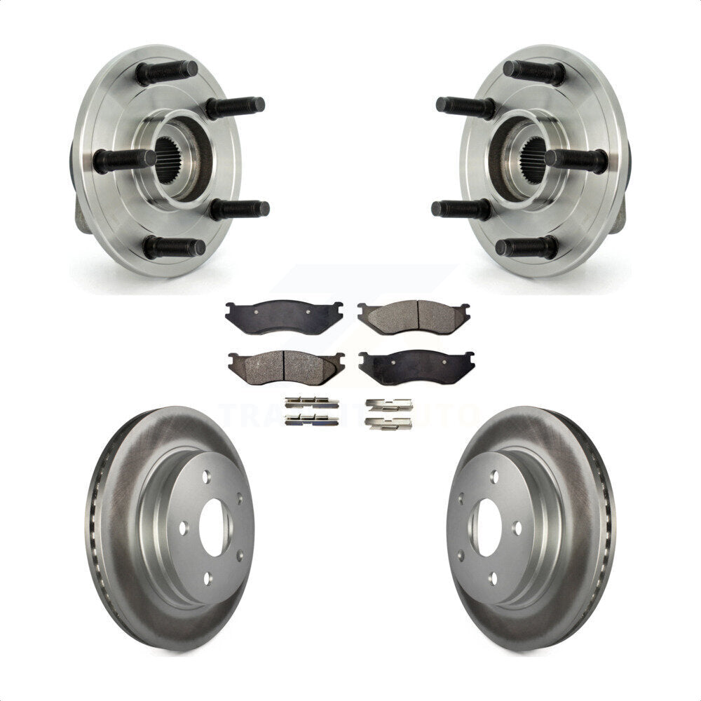 Kit de plaquettes de Rotor de frein, roulement de moyeu avant, pour Dodge Ram 1500 avec roue à 5 écrous