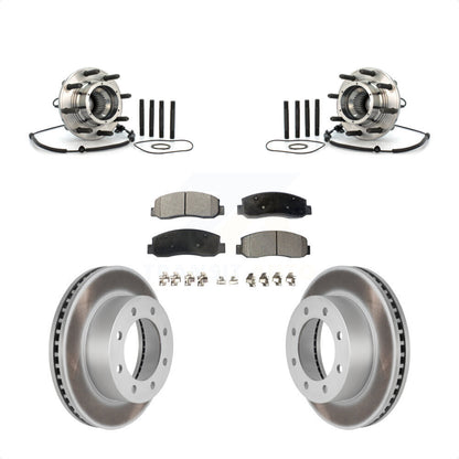 Kit de Rotor et de plaquettes de frein enduits de roulement de moyeu avant, pour Ford F-250 Super Duty F-35