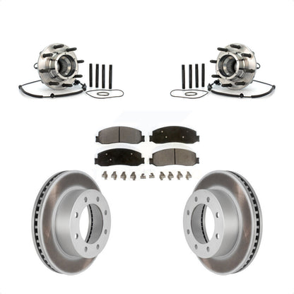 Kit de plaquettes de Rotor de frein revêtues de roulement de moyeu avant, pour Ford F-250 Super Duty 4W 2010