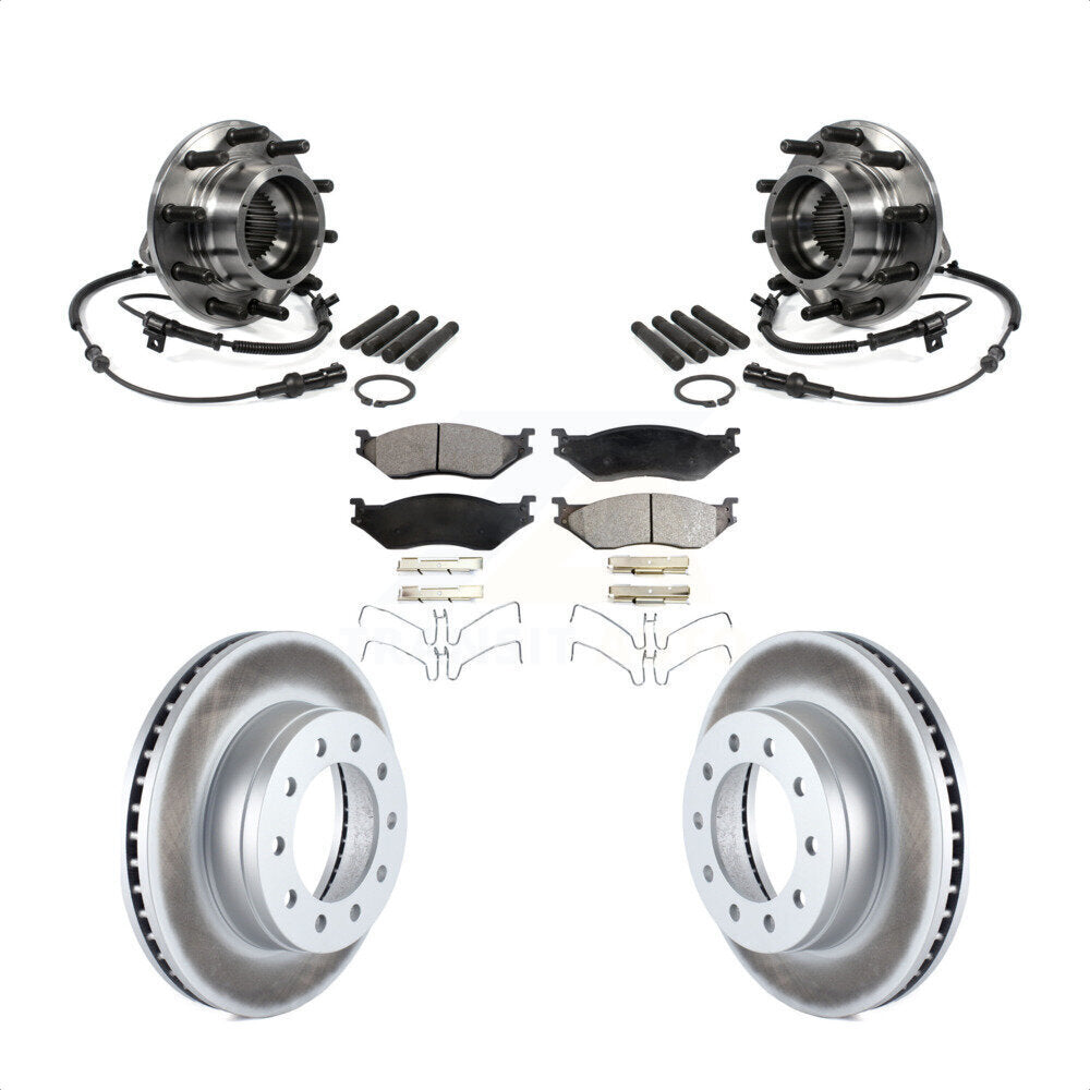 Kit de plaquettes de Rotor de frein, roulement de moyeu avant, pour Ford F-550 Super Duty 4 X 05-10