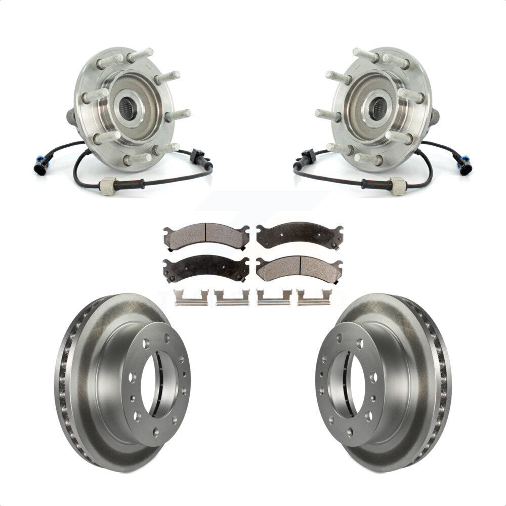 Kit de plaquettes de Rotor de frein, roulement de moyeu avant, pour Chevrolet GMC Sierra 3500 Classi