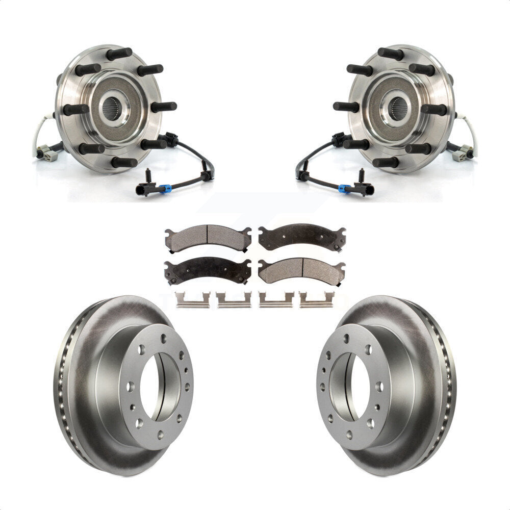 Kit de plaquettes de Rotor de frein, roulement de moyeu avant, pour GMC Sierra 3500 Chevrolet Classi