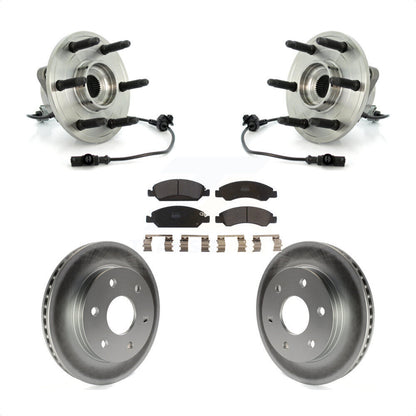 Ensemble de roulement de moyeu avant, Rotor de frein à disque revêtu et Kit de plaquettes pour GMC Sierra 150