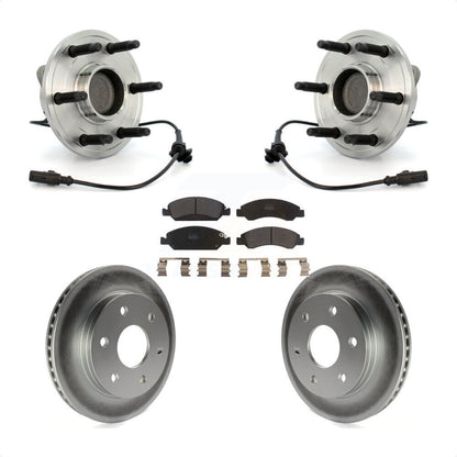Ensemble de roulement de moyeu avant, Rotor de frein à disque revêtu et Kit de plaquettes pour GMC Sierra 150