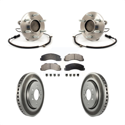 Kit de rotor et de plaquettes de frein avec ensemble de roulement de moyeu avant pour Ford F-150 RW 2010