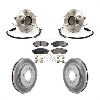 Kit de rotor et de plaquettes de frein avec ensemble de roulement de moyeu avant pour Ford F-150 RW 2009