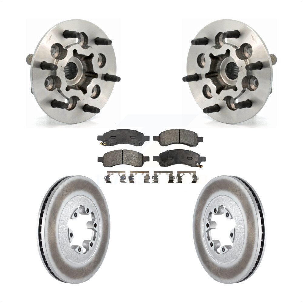 Kit de Rotor et de plaquettes de frein revêtus de roulement de moyeu avant, pour Chevrolet Colorado GMC Canyo
