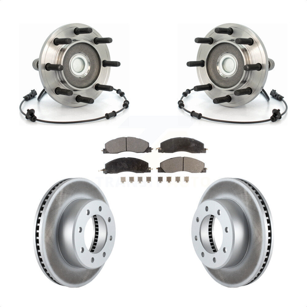 Kit de plaquettes de Rotor de frein, ensemble de roulements de moyeu avant, pour Dodge Ram 2500 3500 RW