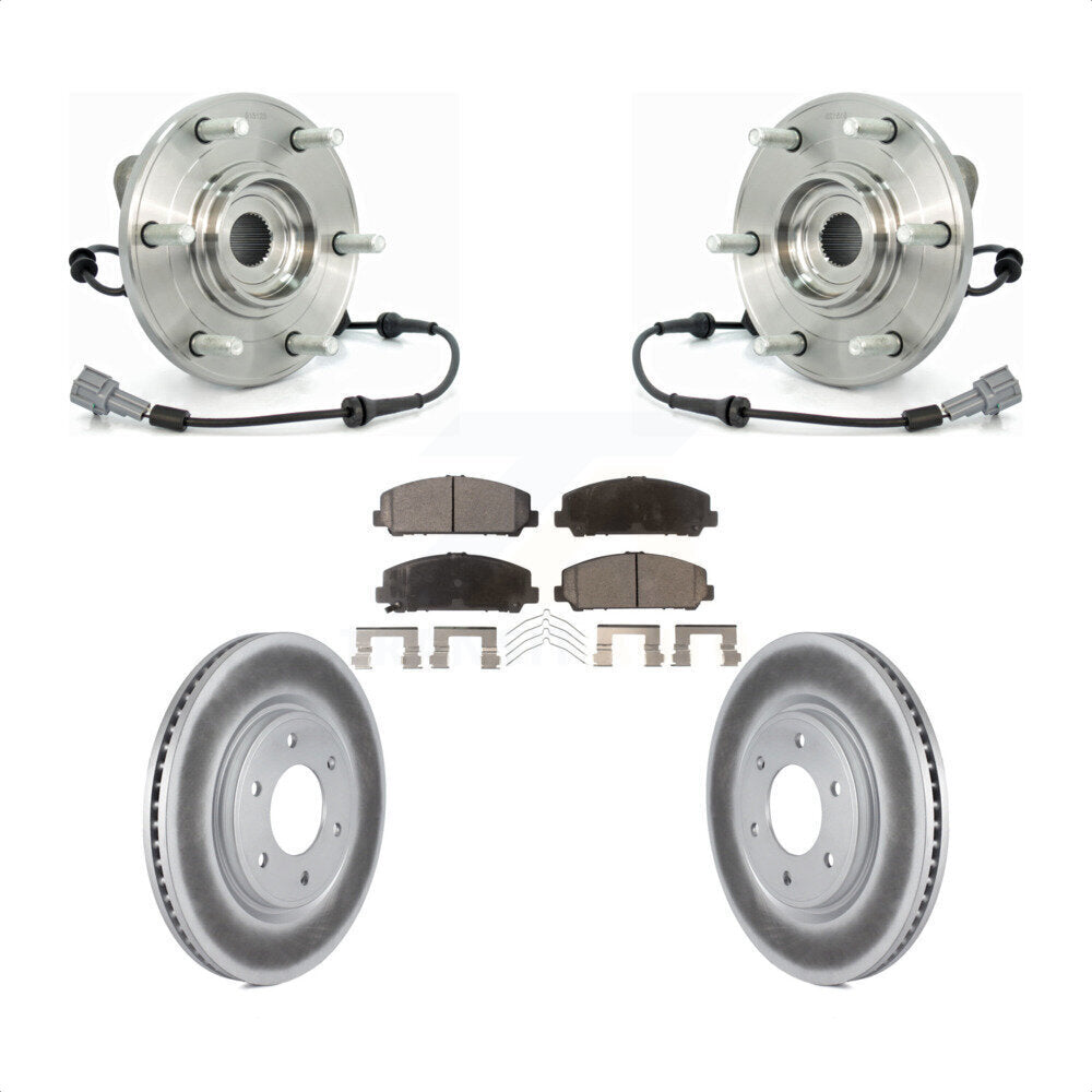 Kit de plaquettes de Rotor de frein, manteau de roulement de moyeu avant, pour Nissan TITAN Armada INFINITI QX5