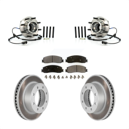 Kit de plaquettes de Rotor de frein enduit de roulement de moyeu avant, pour Ford F-350 Super Duty F-250 4W