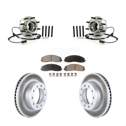 Kit de plaquettes de rotor de frein revêtues de roulement de moyeu avant, pour Ford F-250 Super Duty 4W 2013