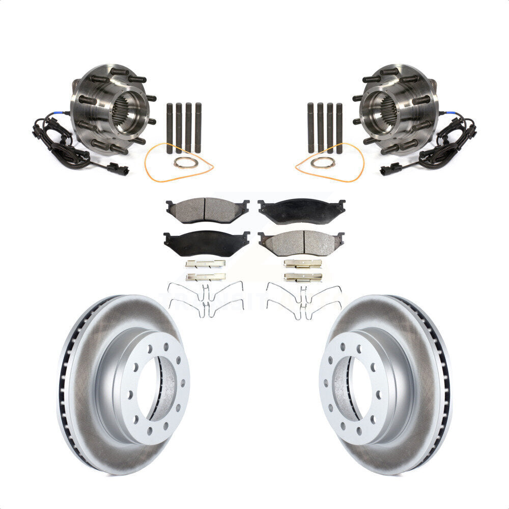 Kit de plaquettes de Rotor de frein, roulement de moyeu avant, pour Ford F-450 Super Duty F-550 4 X