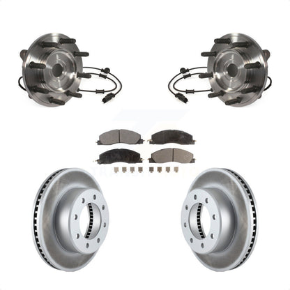 Ensemble de roulement de moyeu avant, Rotor de frein à disque revêtu et Kit de plaquettes pour Ram 3500 250