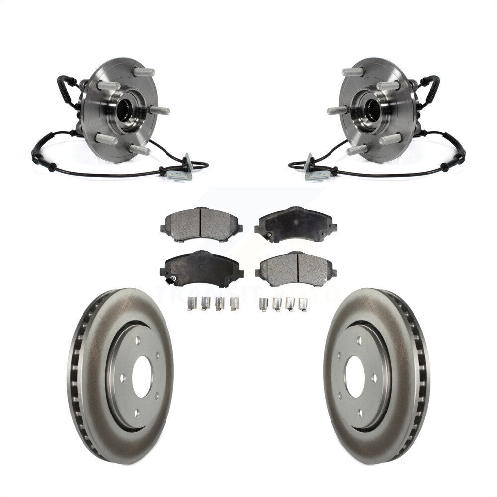 Kit de plaquettes de Rotor de frein, manteau de roulement de moyeu avant, pour Dodge Grand Caravan Chrysler Tow