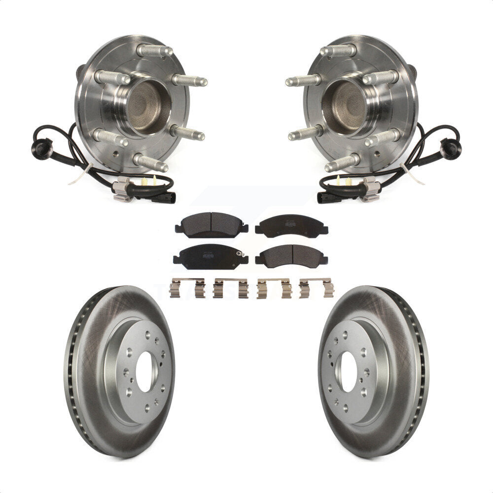 Kit de plaquettes de Rotor de frein enduit de roulement de moyeu avant, pour GMC Sierra 1500 Chevrolet Taho
