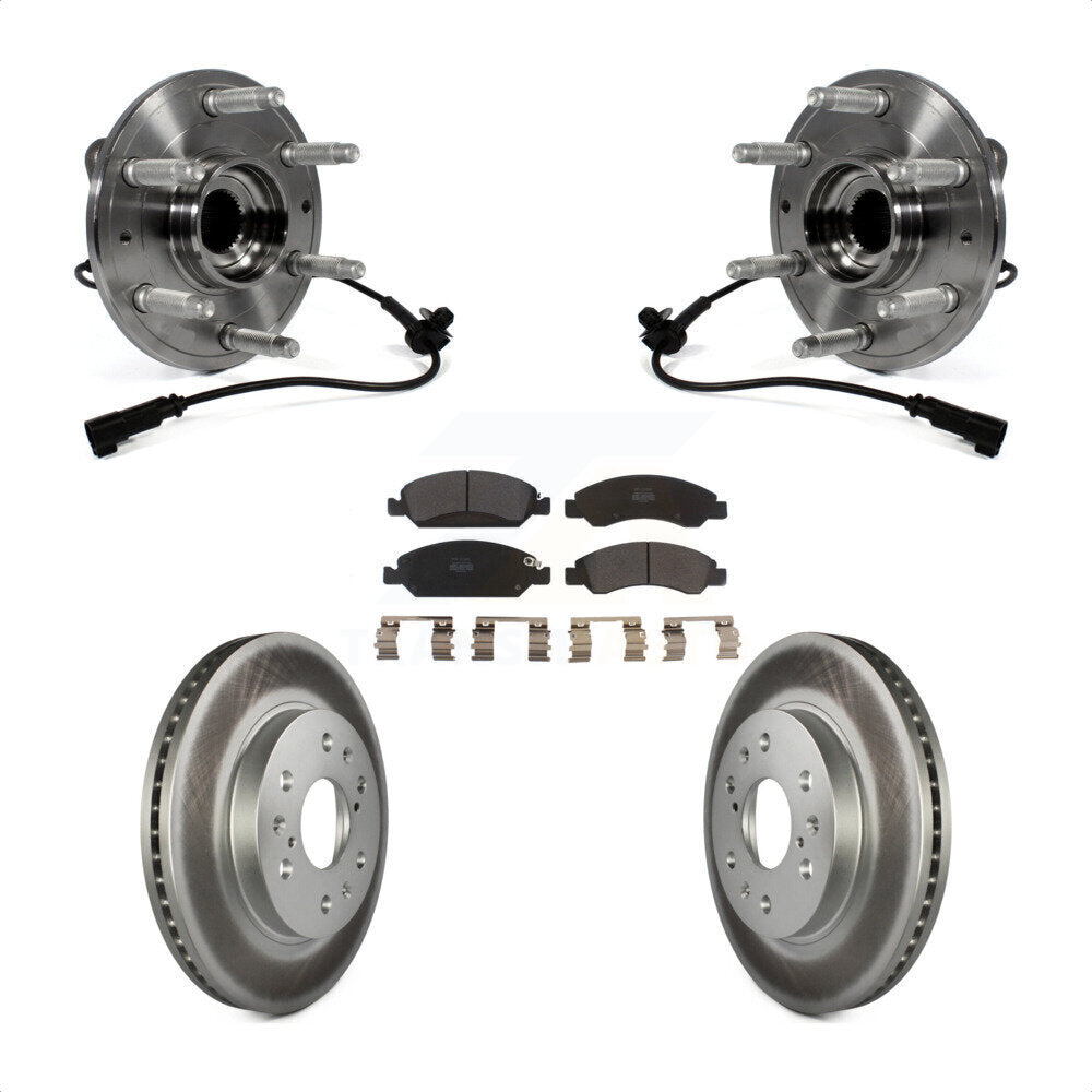 Kit de plaquettes de Rotor de frein enduit de roulement de moyeu avant, pour GMC Sierra 1500 Chevrolet Taho