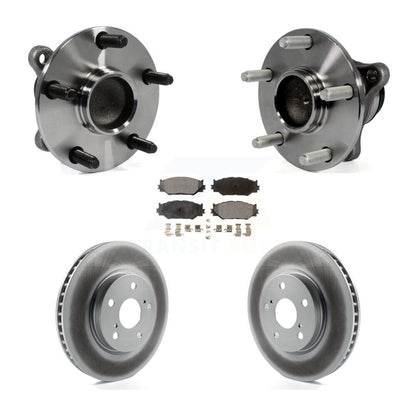 Ensemble de roulement de moyeu avant, Rotor de frein à disque revêtu et Kit de plaquettes pour Lexus IS250 RW