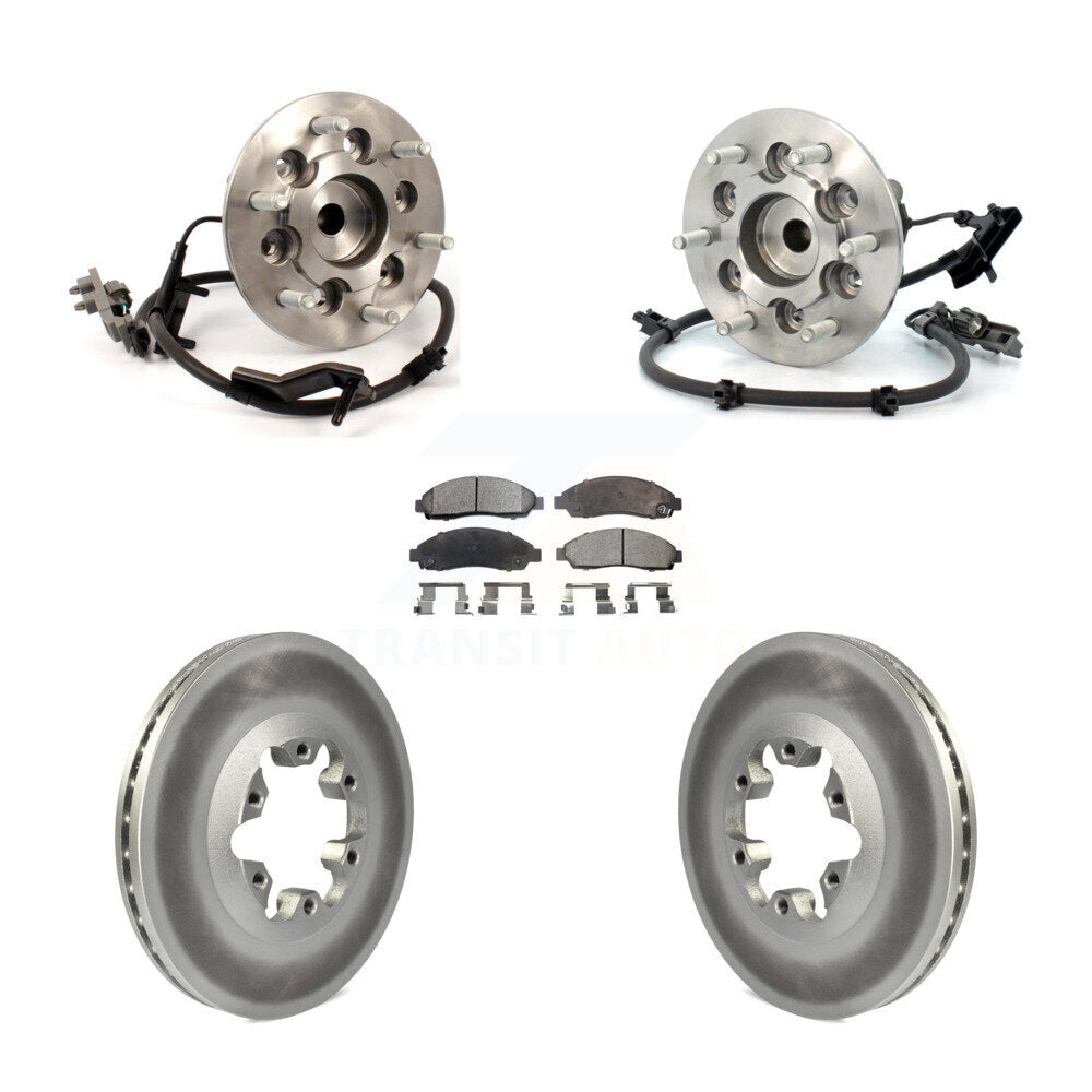 Kit de Rotor et de plaquettes de frein revêtus de roulement de moyeu avant, pour Chevrolet Colorado GMC Canyo
