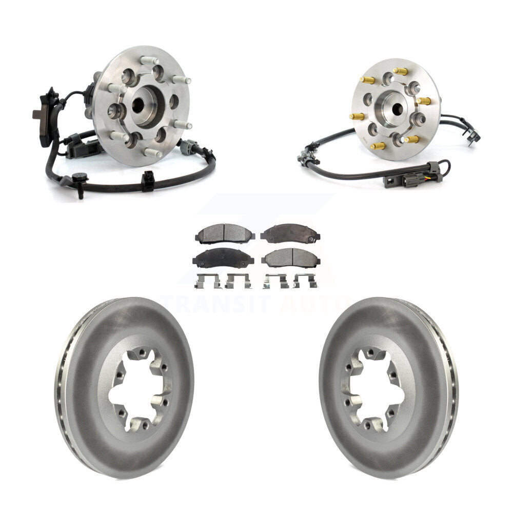 Kit de Rotor et de plaquettes de frein revêtus de roulement de moyeu avant, pour Chevrolet Colorado GMC Canyo