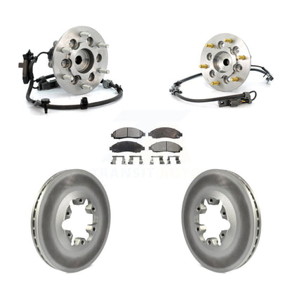 Kit de Rotor et de plaquettes de frein revêtus de roulement de moyeu avant, pour Chevrolet Colorado GMC Canyo
