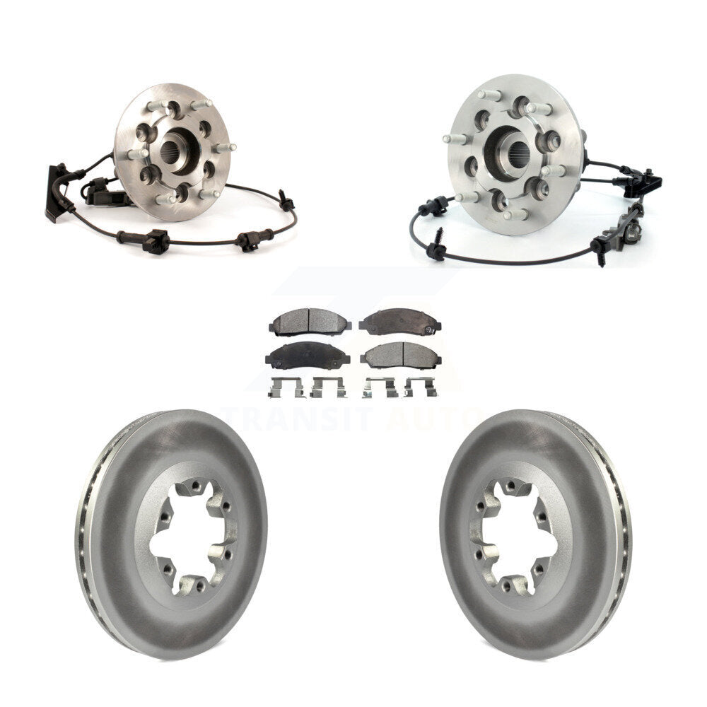 Kit de Rotor et de plaquettes de frein revêtus de roulement de moyeu avant, pour Chevrolet Colorado GMC Canyo