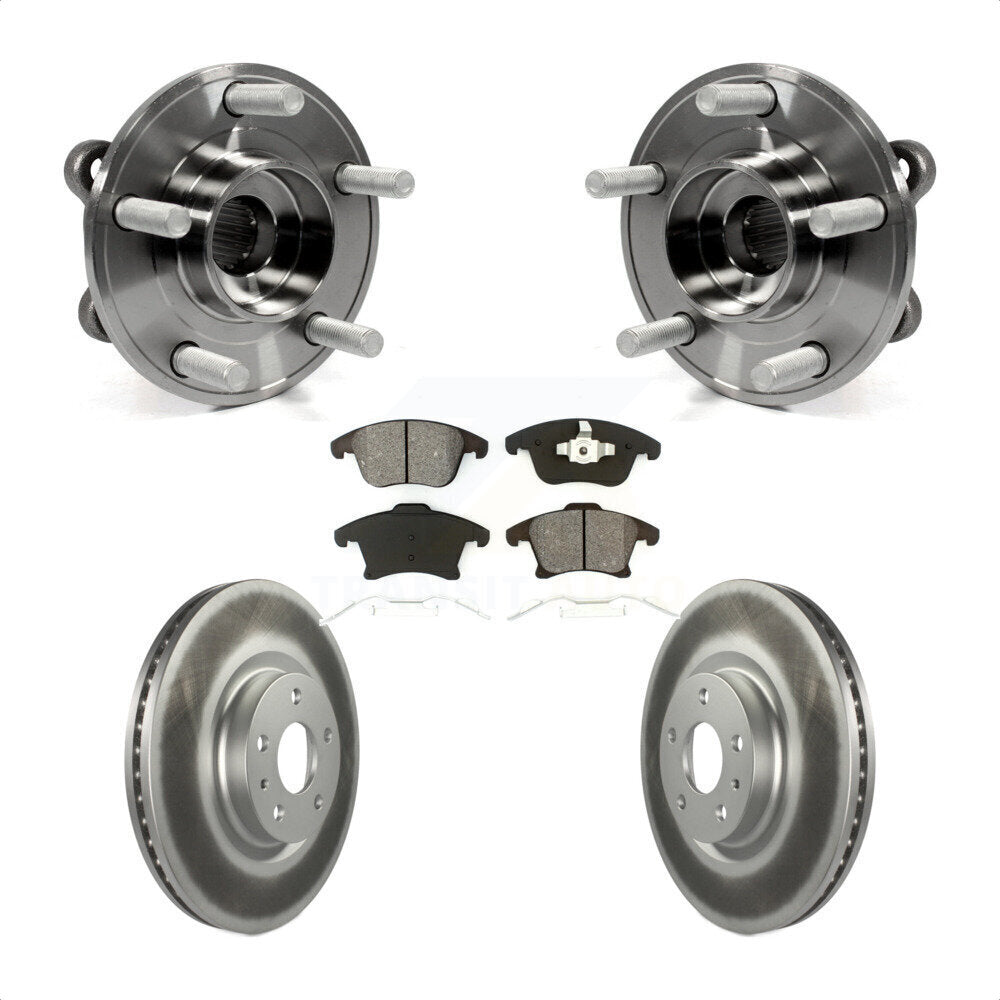 Kit de plaquettes de Rotor de frein, ensemble de roulements de moyeu avant, pour Ford Fusion Lincoln MK