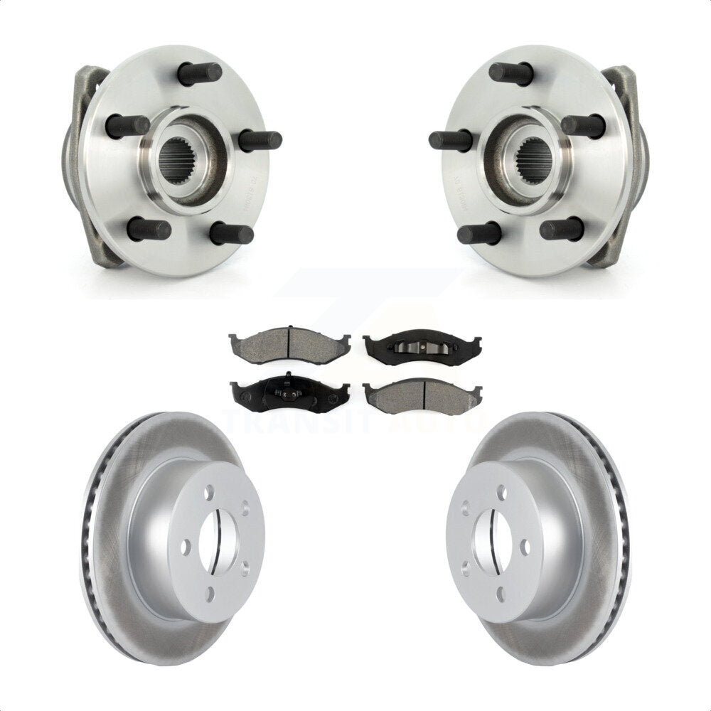 Kit de plaquettes de Rotor de frein enduit d'assemblage de roulement de moyeu avant pour Jeep Grand Wagoneer T