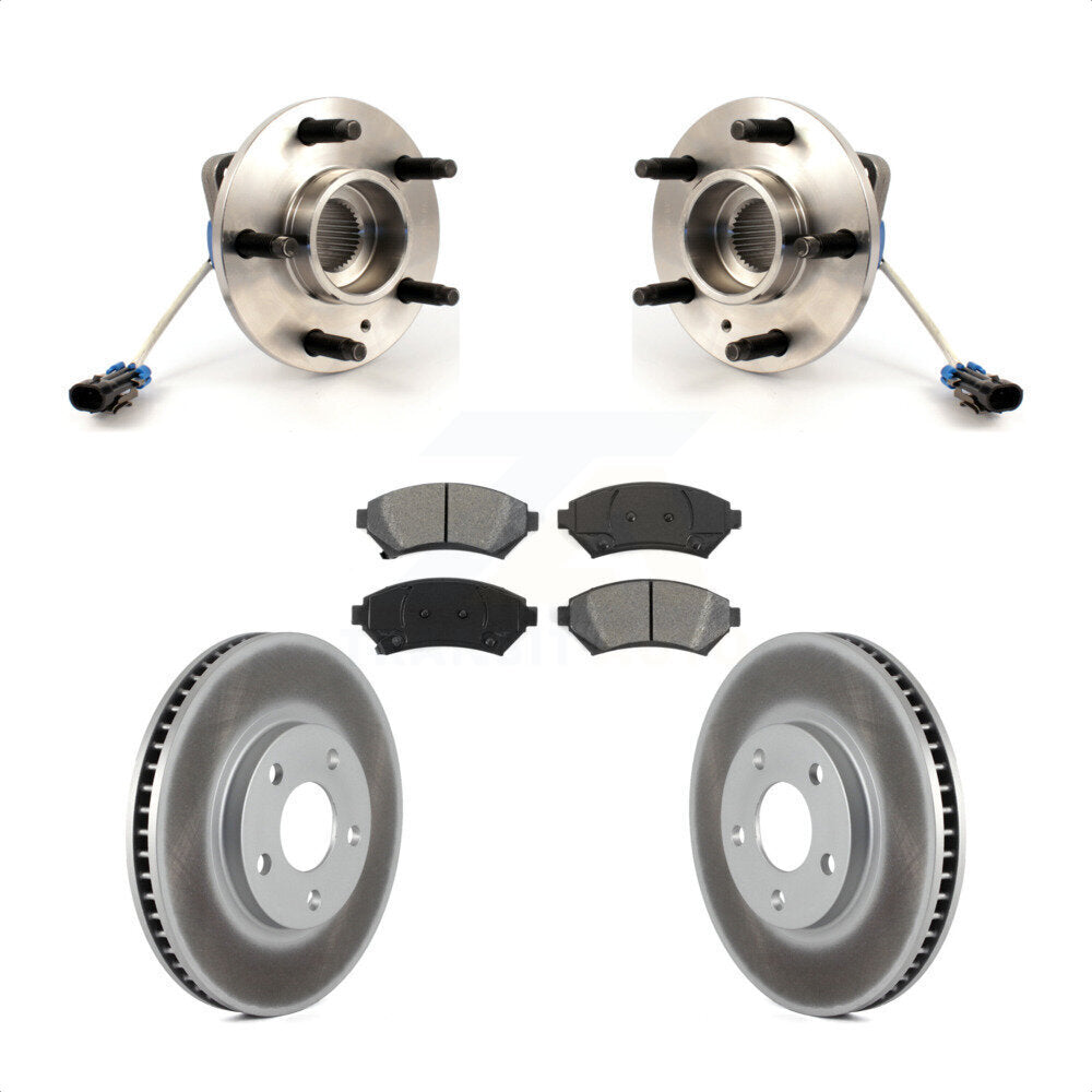 Kit de plaquettes de Rotor de frein revêtues de roulement de moyeu avant, pour Chevrolet Impala Buick LeSabr