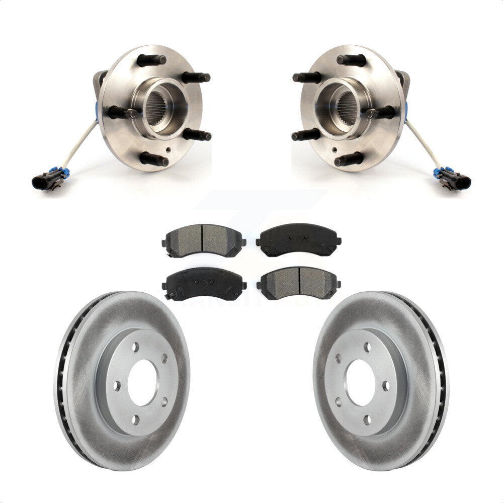 Kit de plaquettes de Rotor de frein enduites de roulement de moyeu avant, pour Buick rendez-vous Pontiac Azte
