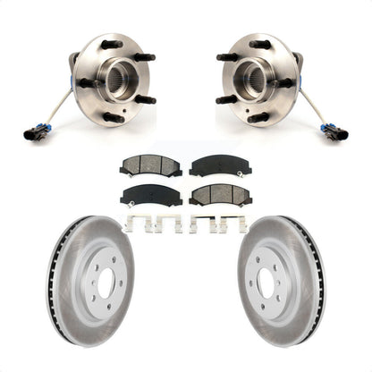 Kit de plaquettes de Rotor de frein enduites de roulement de moyeu avant, pour Chevrolet Impala Buick Lucern
