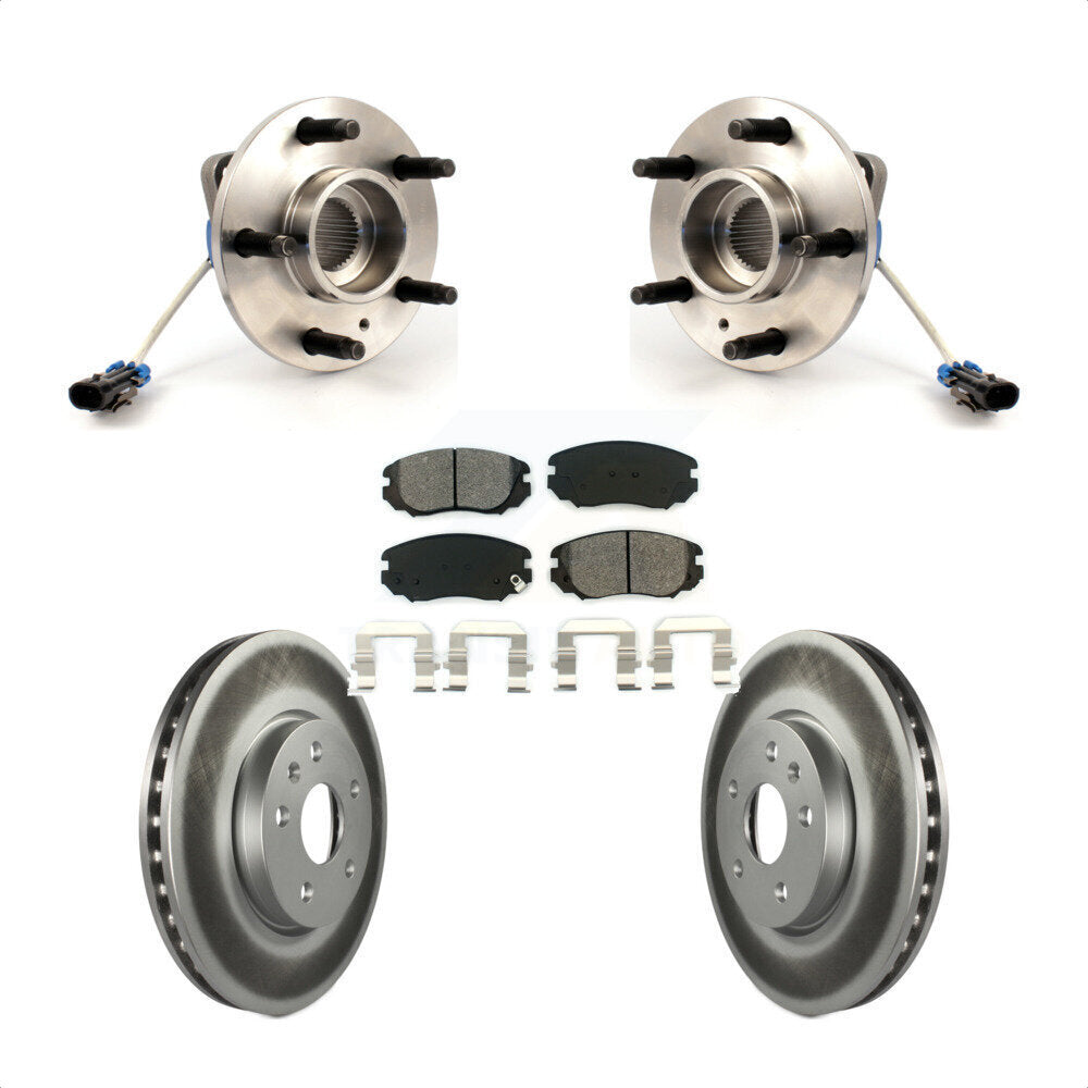 Ensemble de roulement de moyeu avant, Kit de plaquettes de Rotor de frein à disque revêtu pour Buick Allur 2010