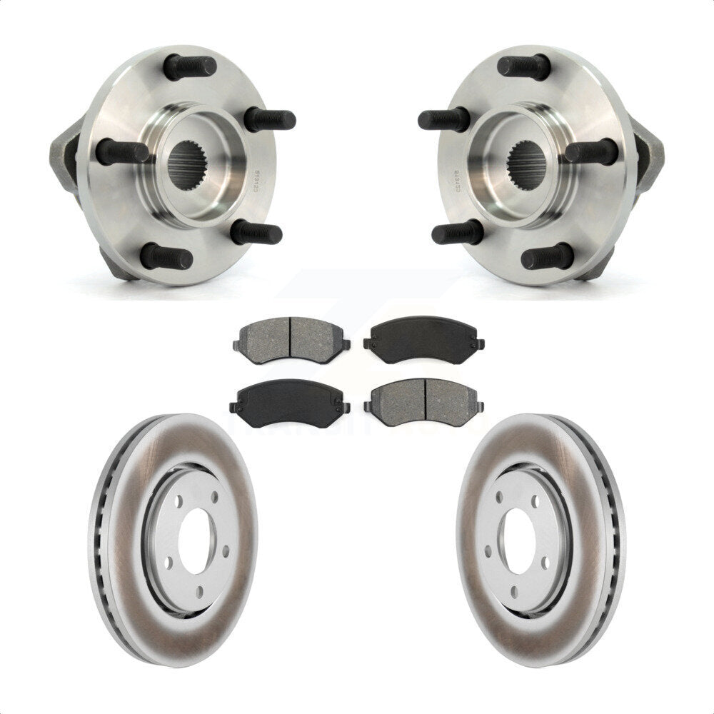 Kit de plaquettes de Rotor de frein, manteau de roulement de moyeu avant, pour Dodge caravane Grand Chrysler remorquage