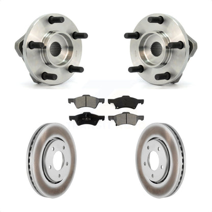 Kit de plaquettes de Rotor de frein enduites de roulement de moyeu avant, pour Dodge caravane Chrysler Voyage
